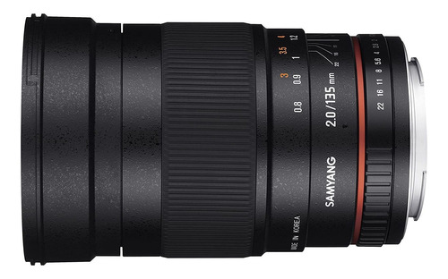Teleobjetivo Samyang 135 Mm F / 2.0 Ed Umc Para Slr Canon...