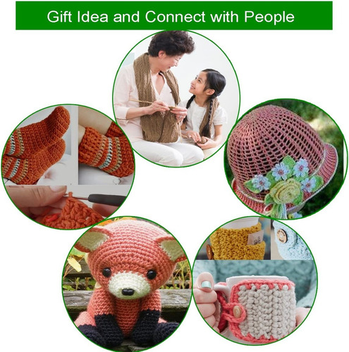 Imagen 6 de 7 de Set De Agujas De Crochet 47 Piezas Con Estuche Looen