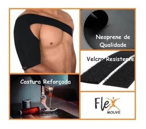 Suporte De Ombro Neoprene Bilateral Ajustável