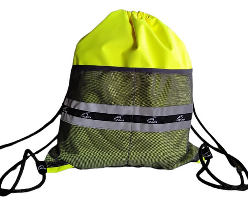 Bolso Morral Con Reflectante Fluorescente Bicicleta 