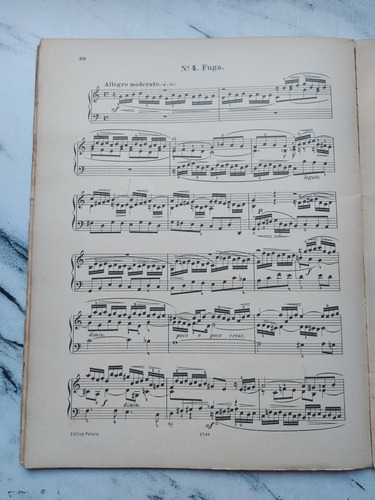Imagen 4 de 6 de Antigua Partitura Bach Kleine Präludien. Ian 083