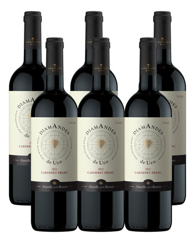 Vino Diamandes De Uco Cabernet Franc 750cc Caja X 6 Botellas