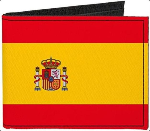 Cartera Plegable Lona Con Hebilla - España