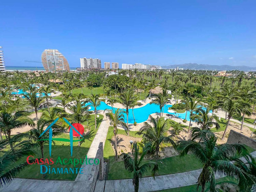 Cad La Isla Fiji S6. Depa En Reconocido Condominio De Playa. Con Terraza Y Vista A Las Albercas