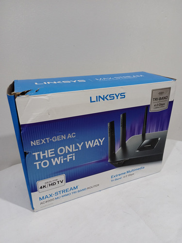 Router Wi-fi Linksys Ea9300 Max-stream Ac4000 Tri-band Modem (Usado)