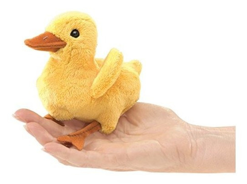 Títeres - Folkmanis Mini Duckling Finger Puppet Plush, Yello