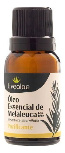 Óleo Essencial Natural De Melaleuca 15ml - Livealoe