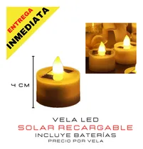 Comprar Velas Led Boda Recargable Bar Altar Decoración Solar Navidad