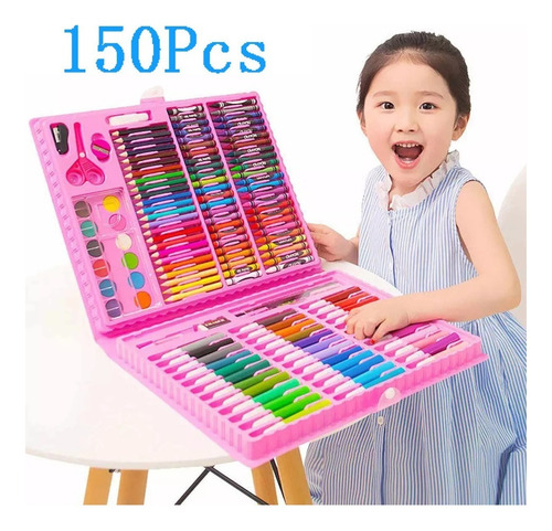 Ay Niños Pintura Set Acuarela Pluma Lápiz Pincel Marcador