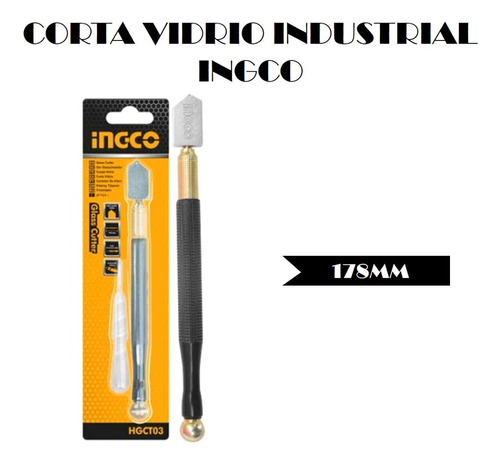 Corta Vidrio Industrial De 178mm - Ingco