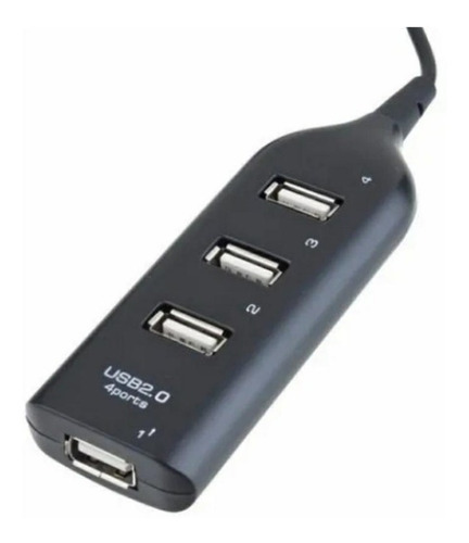 Imagem 5 de 7 de Carregador Adaptador Usb 4 Portas Hub Extensor Ampliador Usb