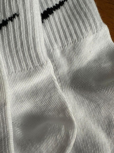 Calceta Corta Blanca 3 Pares 100% Algodón /n/i/k/e/ Adulto Blanco Liso U