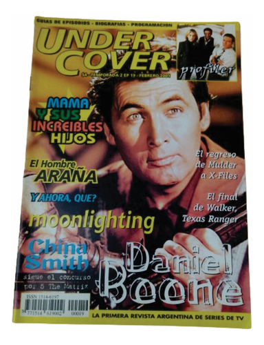 Revista Under Cover Nro 19 Daniel Boone Moonlighting 