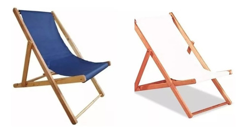 Reposera Plegable De Madera Con Lona De Eucalipto - Ecomadera - Ibera +