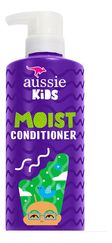 Condicionador Aussie Kids Moist Sulfate Free 480 Ml (x4)