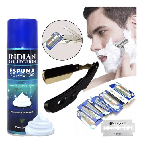 Kit De Afeitar Con Espuma Y Repuestos Varios Modelos