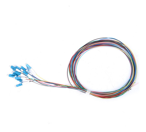 Pigtail De Fibra Óptica De 12 Hilos Lc/upc Monomodo 1.5 M