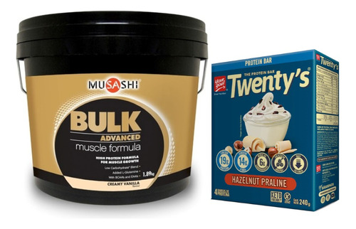 Musashi Proteina Bulk Isolate + Barras Twentys 4u Hazelnut