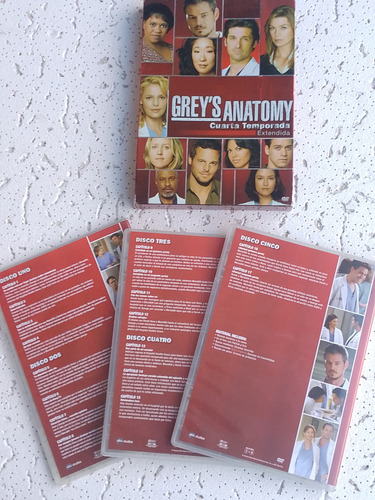 Dvd Greys Anatomy Cuarta Temporada Extendida (Usado)