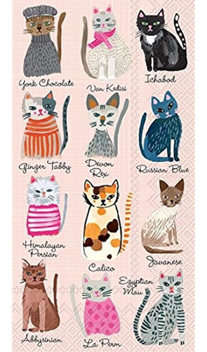 Gama De Hogar Ideal Gatos Frescos De 16 Ct  Servilletas De P