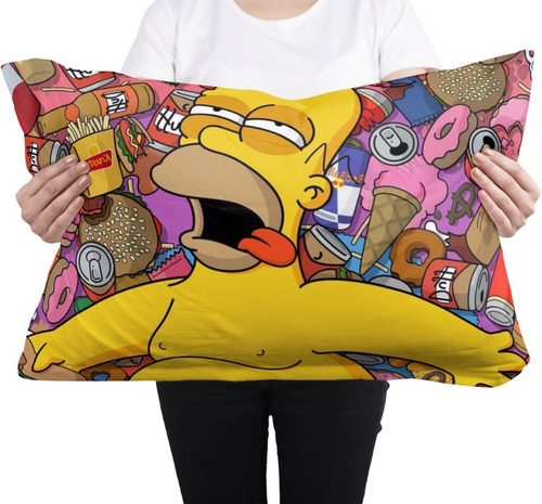 Cojin Almohada Homero Ebrio Los Simpson Diseño Unico Hogar