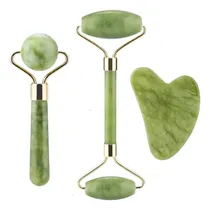 Comprar Kit 2 Massageadores Para Rosto Rolos Pedra Jade Anti Rugas