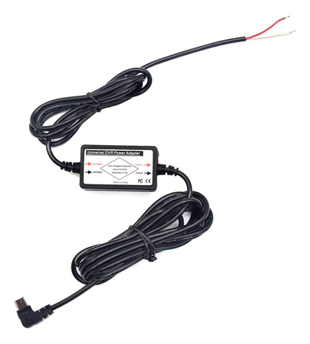 Dc 12v A 5v Micro Usb Cable Conector En Ángulo, Dash Cam Har