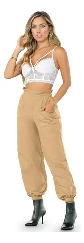 Jogger Mujer Beige Mp 101930