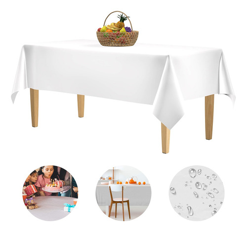 10 Mantels Desechable Rectangular Fiesta Boda Anti-agua