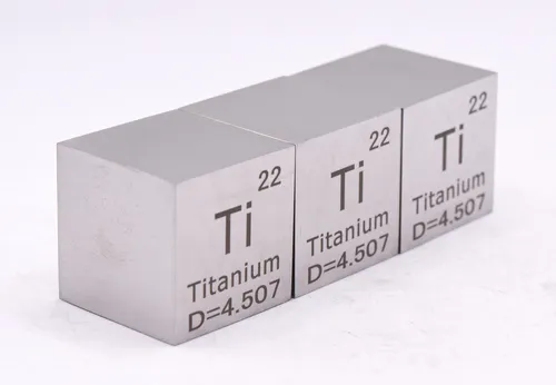 Elemento Tabla Periodica 25.4mm Titanio De Coleccion