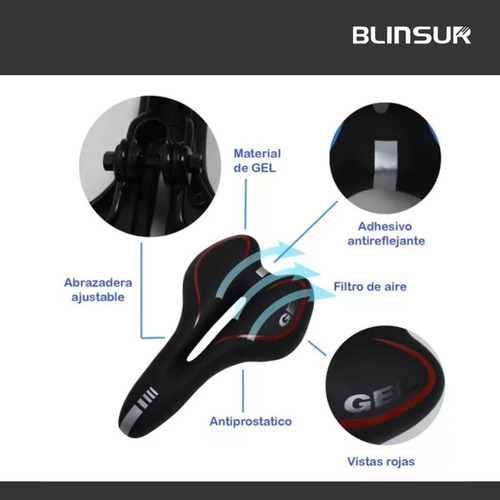 Asiento De Gel Bicicleta De Spinning Centurfit