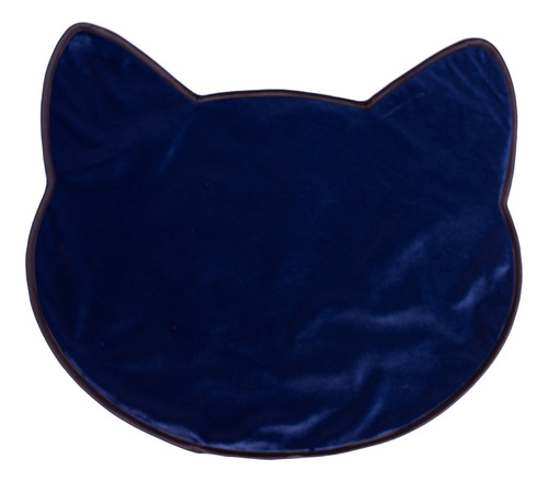 Tapetinho Para Gatinhos Pet Apoio Potinho Ração Pote De Água Desenho do tecido Azul