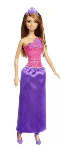 Muñeca Barbie Princesa Basica Morena Mattel Dmm06