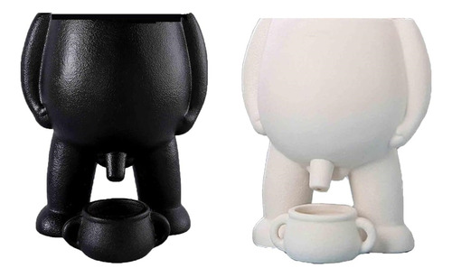 Peeing Funny Vase, Novidade Peeing Planter Pot, Piss Pot Pla