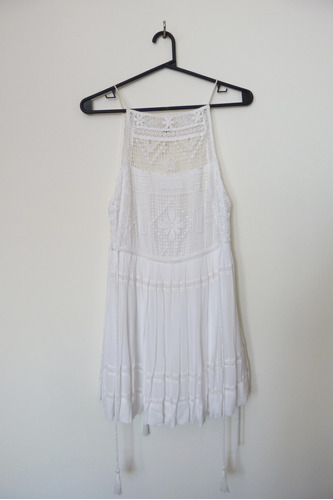 Vestido Free People Blanco, Talle Xs