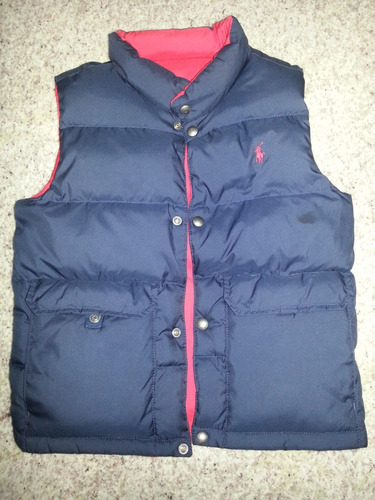 Chaqueta Reversible Polo Original Niños T8  Impecable 