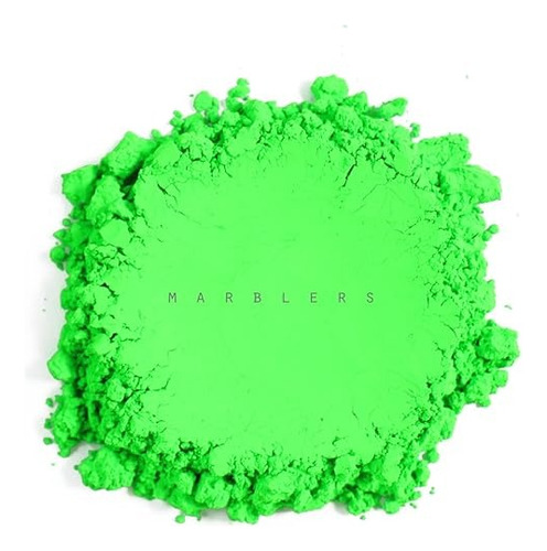 Pigmento Polvo Mica Verde Fosforescente 40g Grado Cosmetico