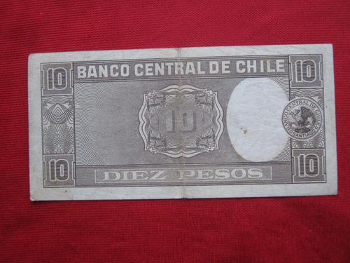 Imagen 2 de 2 de Chile 10 Pesos Maschke - Herrera