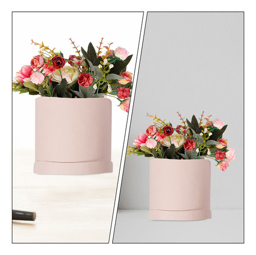 2 Cubos De Papel Para Flores, Redondos, Cubos De Cartón Cilí
