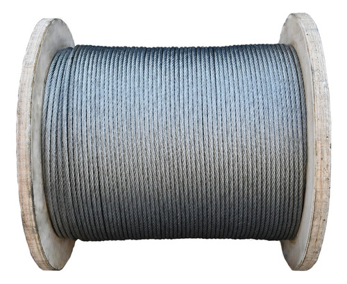 Cable Guaya En Acero Galvanizada 3/16 Alma Fibra 6x7 100mts