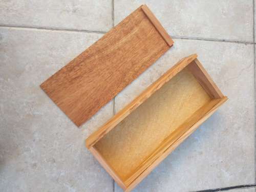 Imagen 4 de 10 de Caja Madera Guindo Multiuso Tapa Corrediza Numero 2