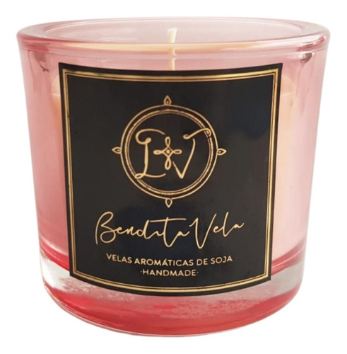 Imagem 1 de 2 de Vela Aromatizada Vegetal Baunilha 200g Bendita Vela