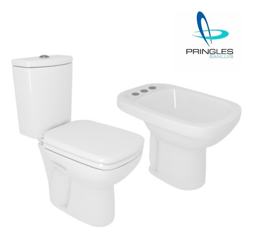 Inodoro Largo Andina Ferrum Bidet 3 Agujeros Loza Sanitarios