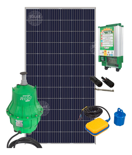 Kit Bomba Solar Anauger R100 + Painel Solar 330w + Sensor