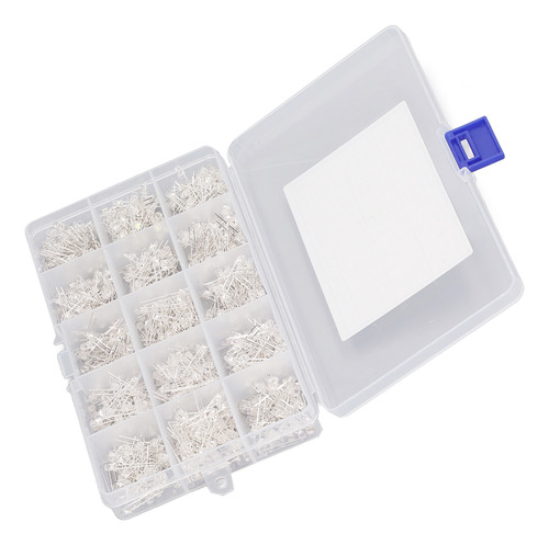 Diodo De Luz Led Transparente De 3 Mm, 750 Unidades, Rojo, A