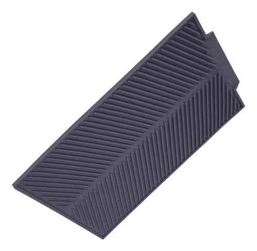Platos Rectangulares De Silicona Con Tapete De Silicona Gris
