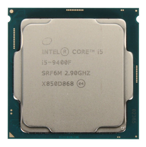 Procesador gamer Intel Core i5-9400F BX80684I59400F de 6 núcleos y 4.1GHz de frecuencia con gráfica integrada