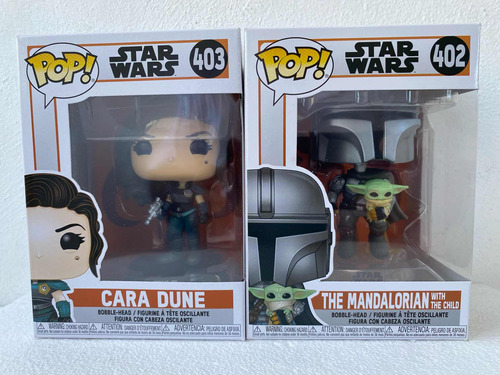 Funko Pop Star Wars  Mandalorian 402 Y Cara Dune 403 Msi