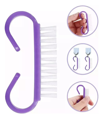 12pzs Mini Cepillos Uñas Limpieza Manicure Higiene Verduras