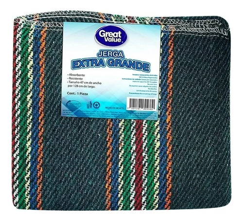 6 Pzas Jerga Great Value Extra Grande 1 Pza
